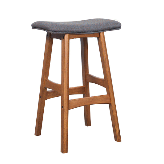 Gangnam Bar Stool Light Walnut Frame