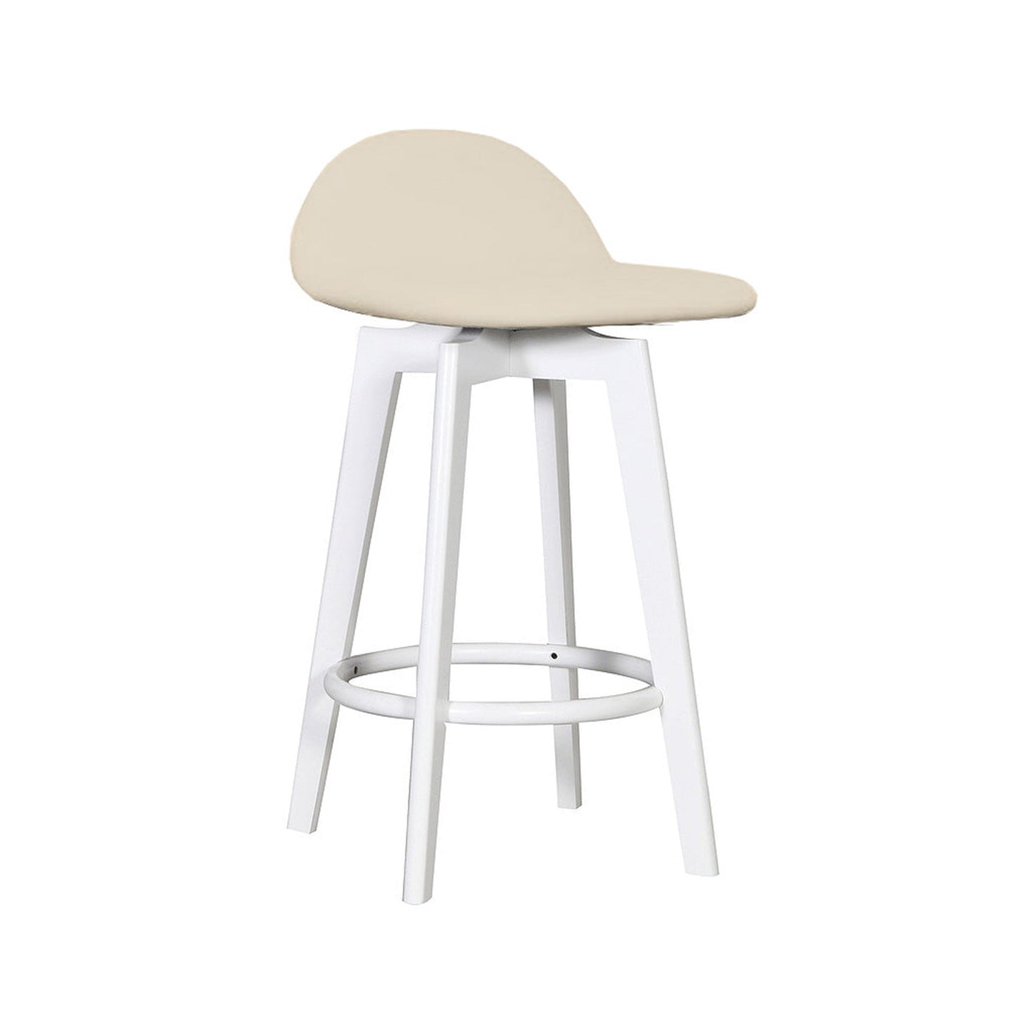 Caulfield Stool White Frame