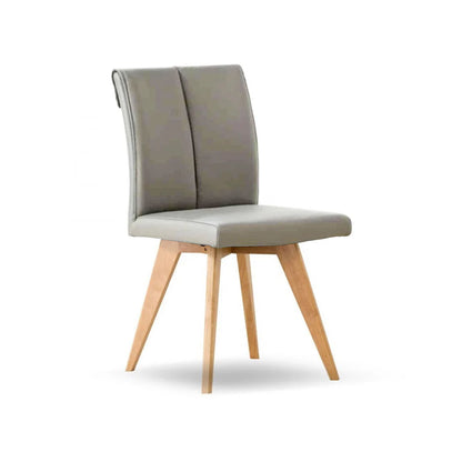 Hendriks Chair Light Grey Leather