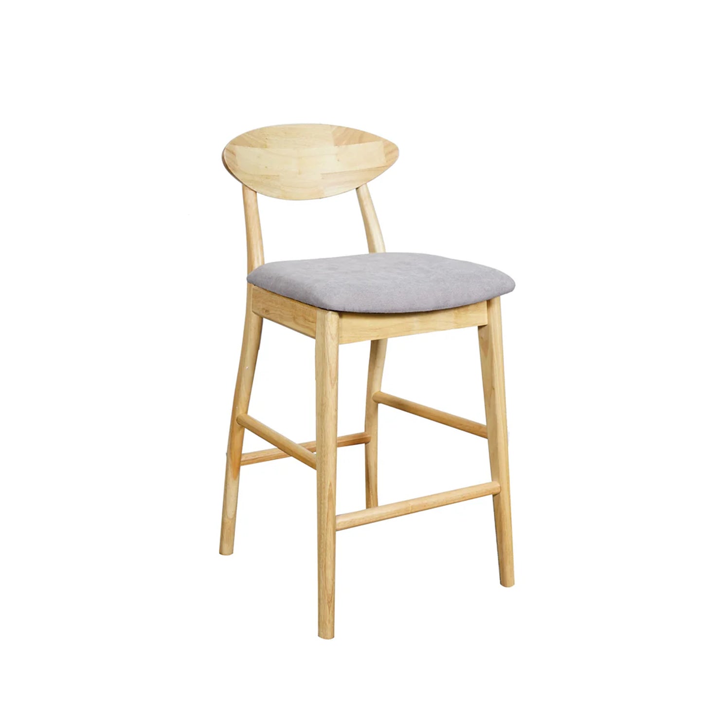 Moon Bar Stool Raw Timber Frame