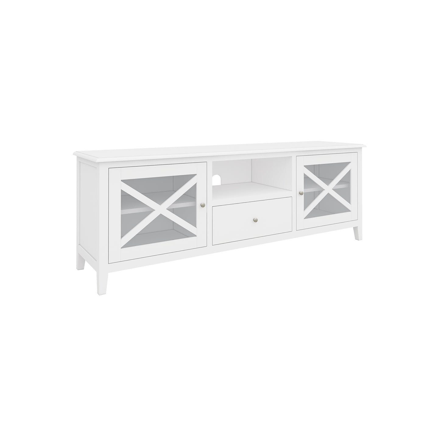 Hampton Tv Unit Medium 2 Doors Drawer & Niche