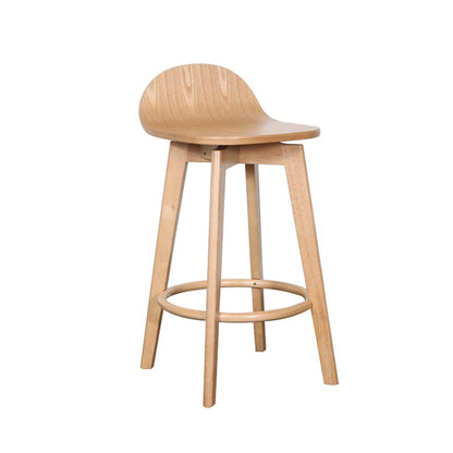 Caulfield Stool Light Walnut Frame