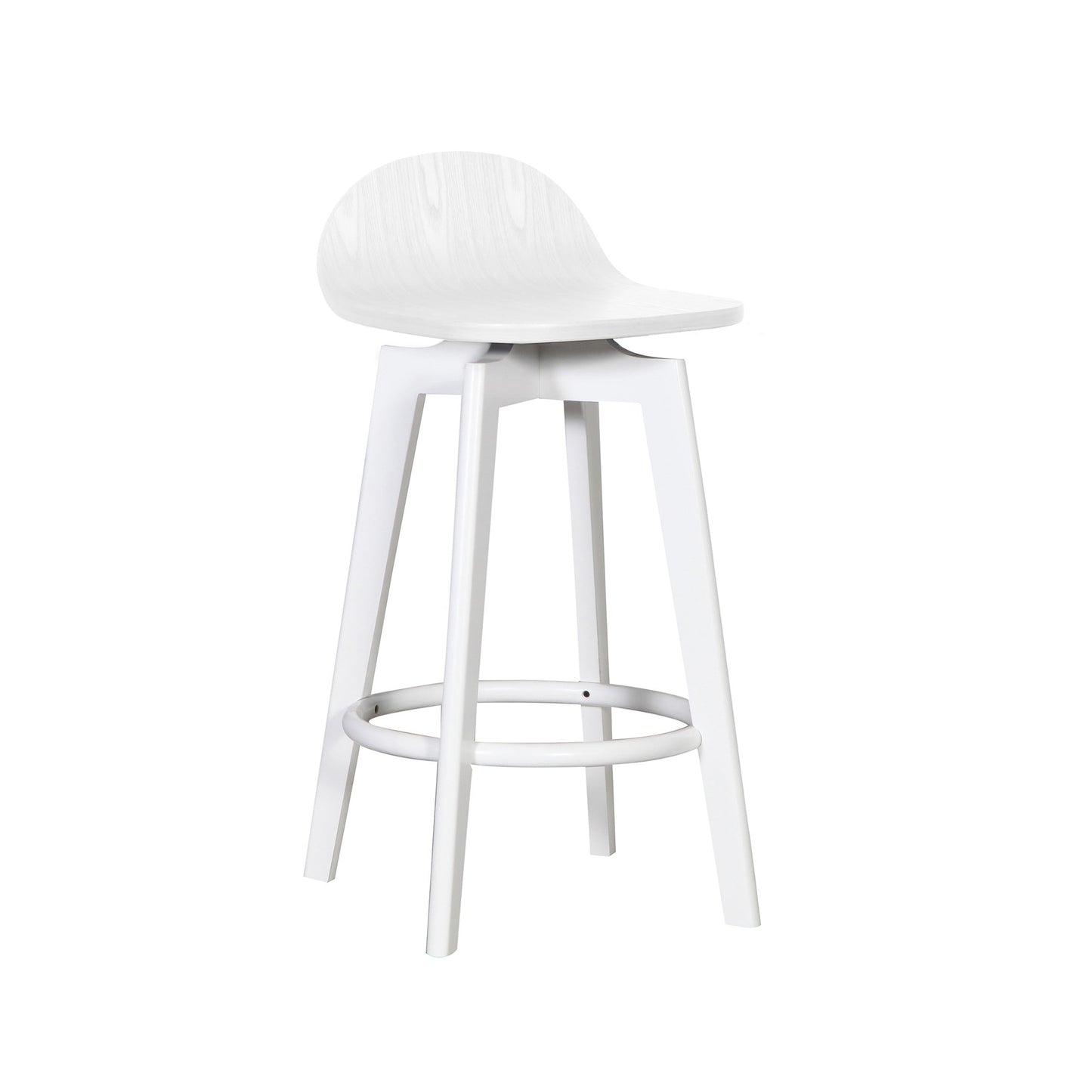 Caulfield Stool White Frame