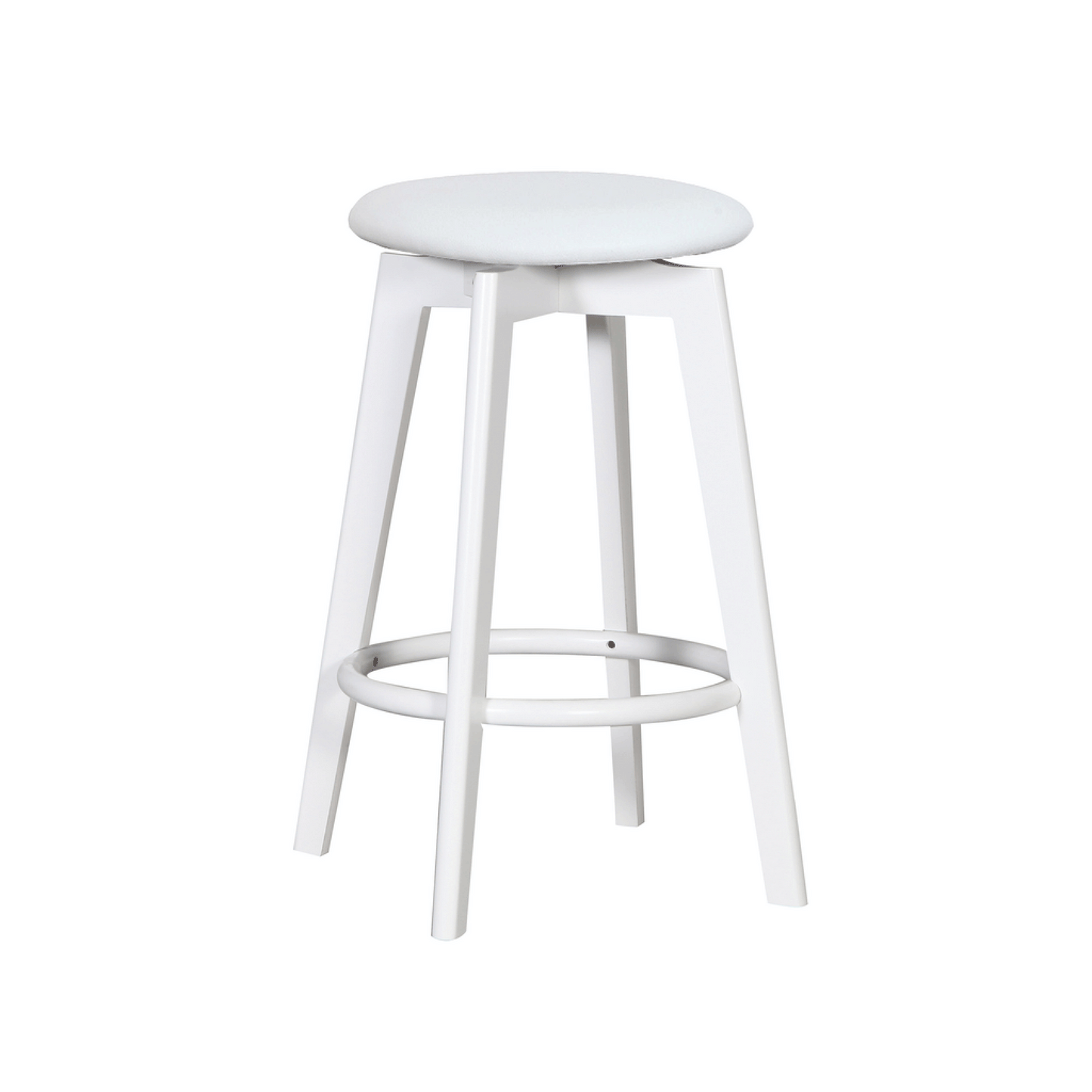 Sandown Stool White Frame